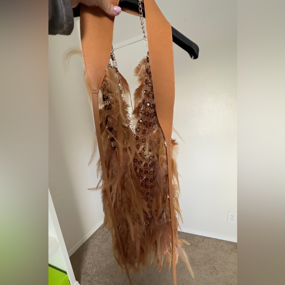 Jewel feather cover up